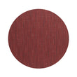Round Placemats in Dark Red
