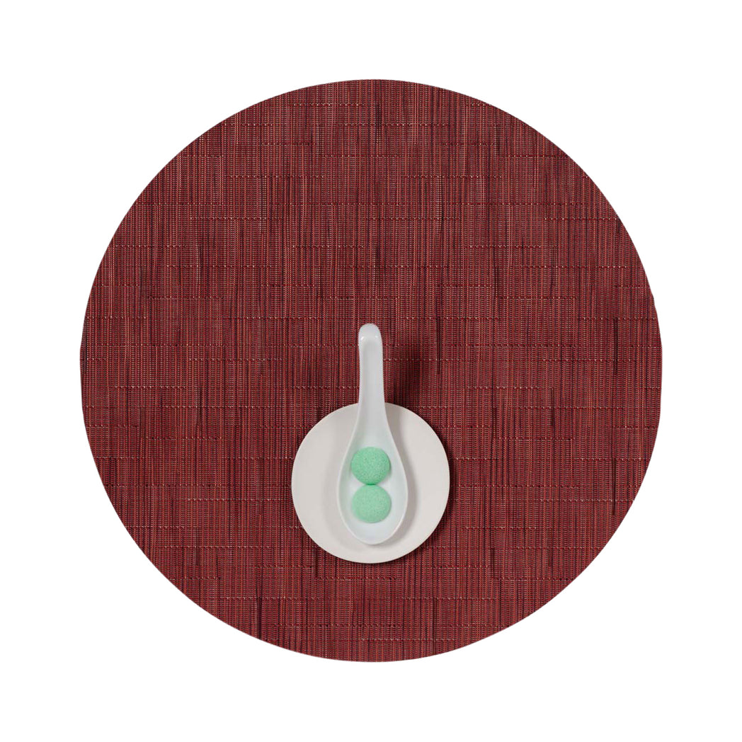 Bamboo Placemats - Cranberry With Prop