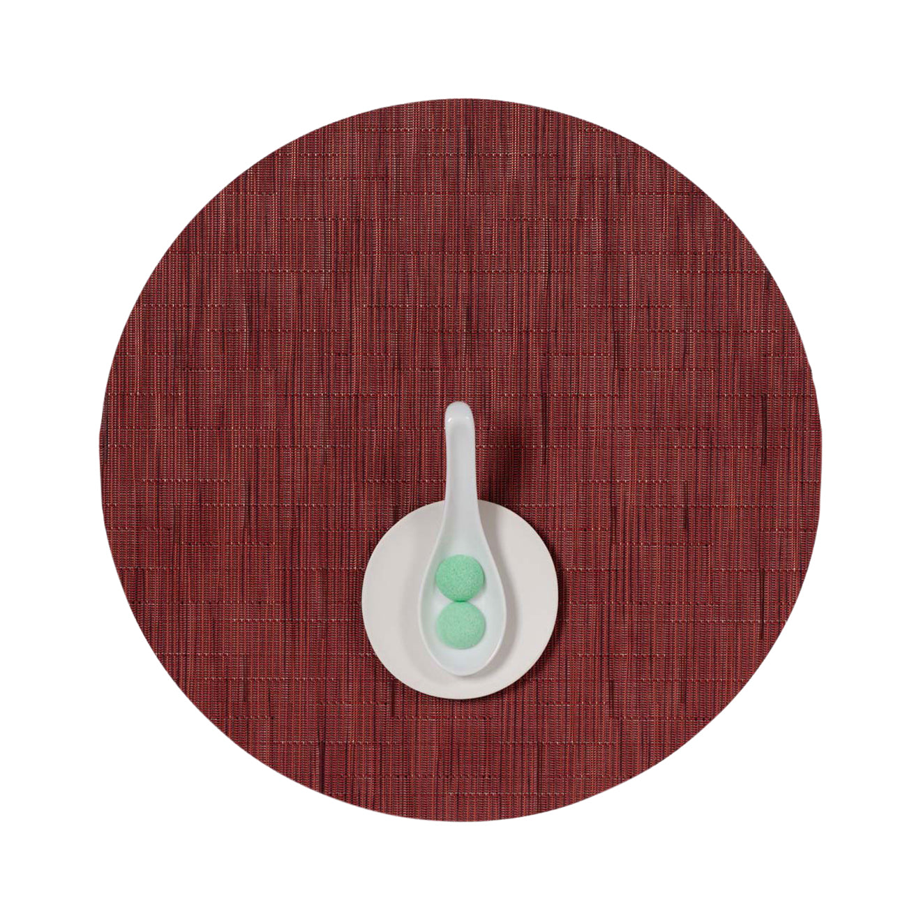 Bamboo Placemats - Cranberry With Prop