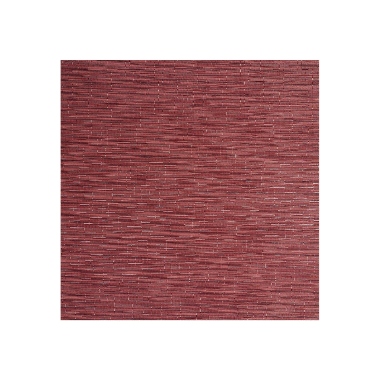 Square Woven Floor Mat in Dark Red