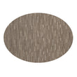 Oval Placemats in Mix of Midtone Warm Beige and Dark Greige