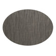 Oval Placemats in Dark Warm Grey With Light Beige