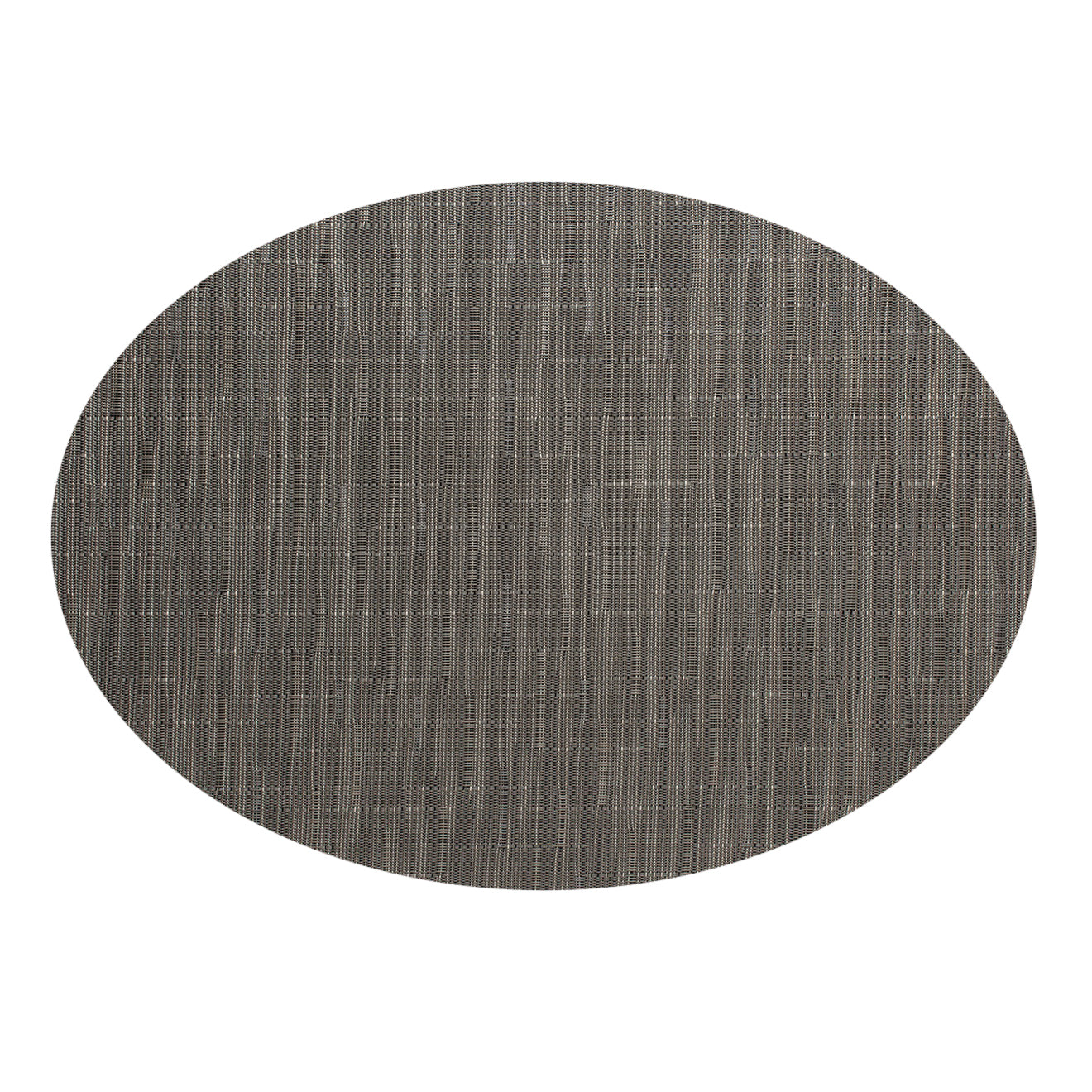 Oval Placemats in Dark Warm Grey With Light Beige