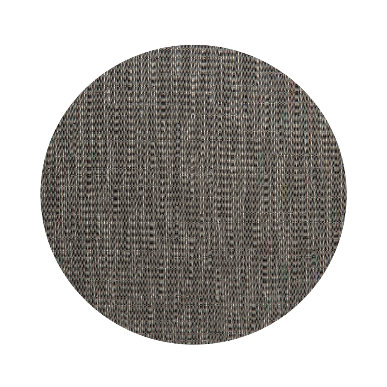Round Placemats in Dark Warm Grey With Light Beige