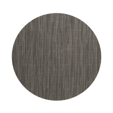 Round Placemats in Dark Warm Grey With Light Beige