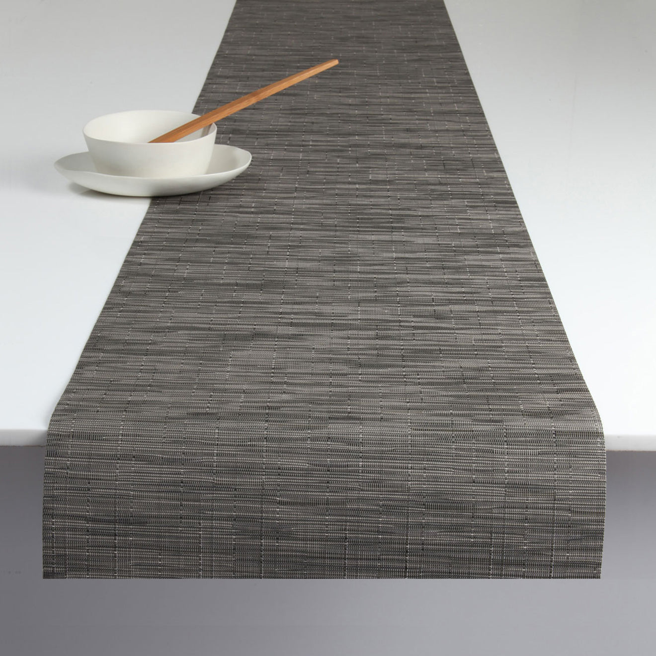 14'' x 72'' Table Runners in Dark Warm Grey With Light Beige