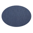 Oval Placemats in Midtone Navy Blue