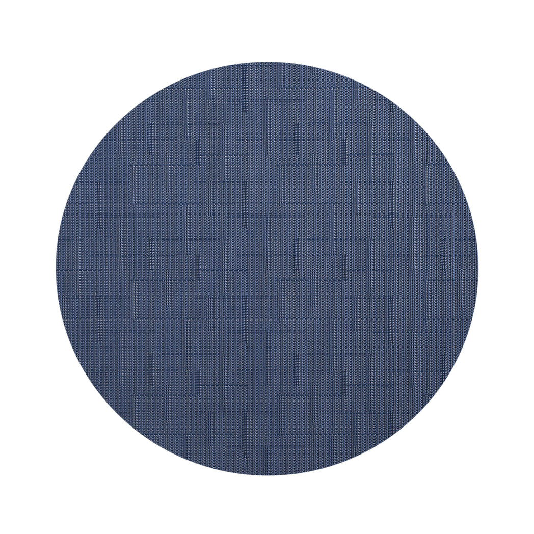 Round Placemats in Midtone Navy Blue
