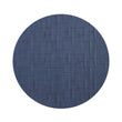 Round Placemats in Midtone Navy Blue