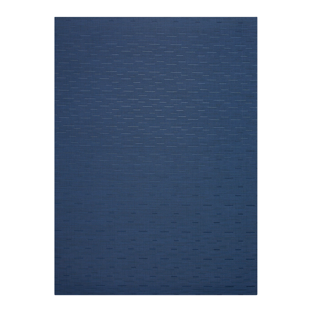 Rectangle Woven Floor Mat in Midtone Navy Blue