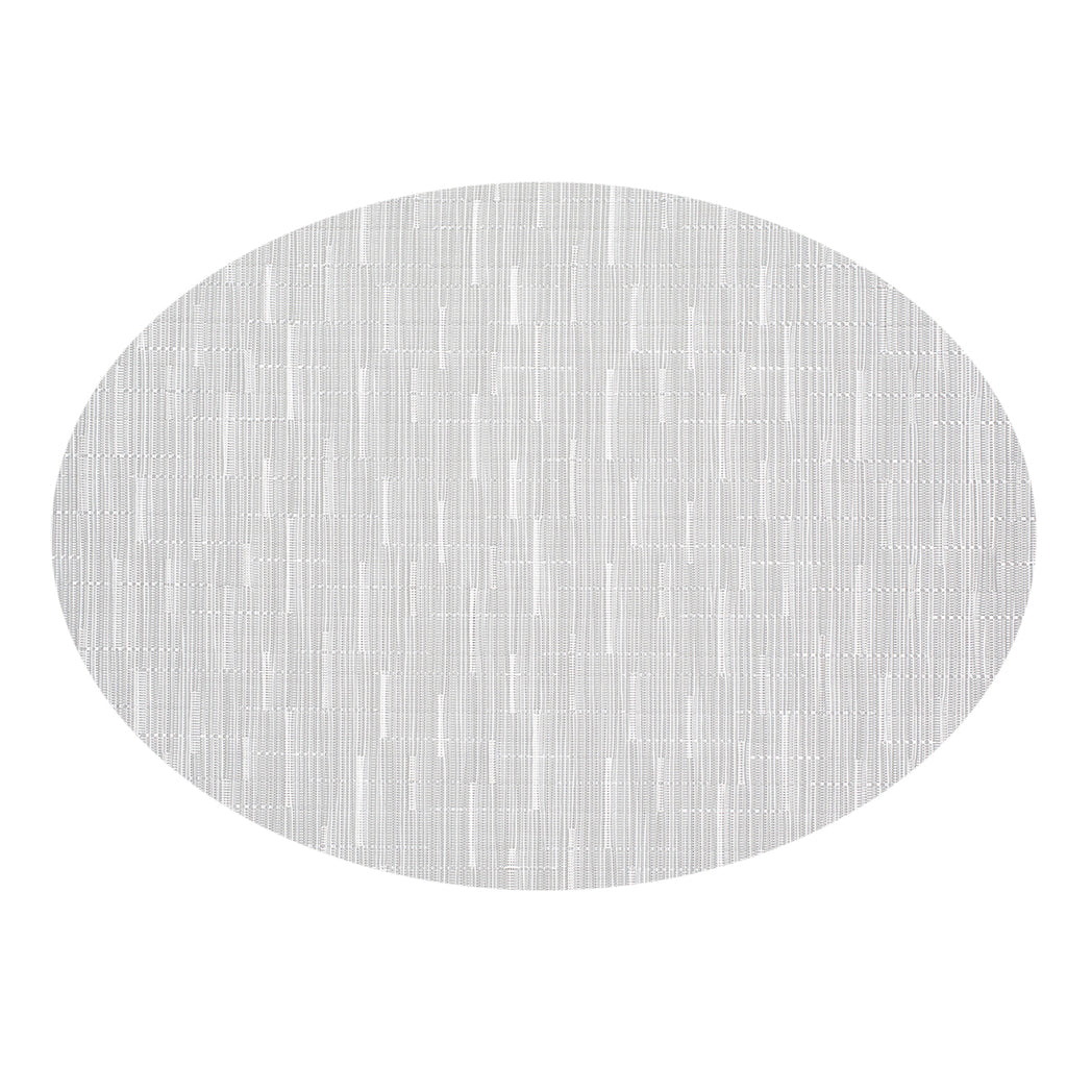 Oval Placemats in Light Silver