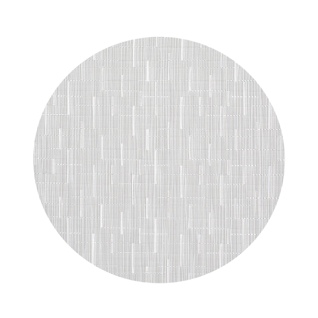 Round Placemats in Light Silver