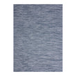 Rectangle Woven Floor Mat in Midtone Blue With Light Blue