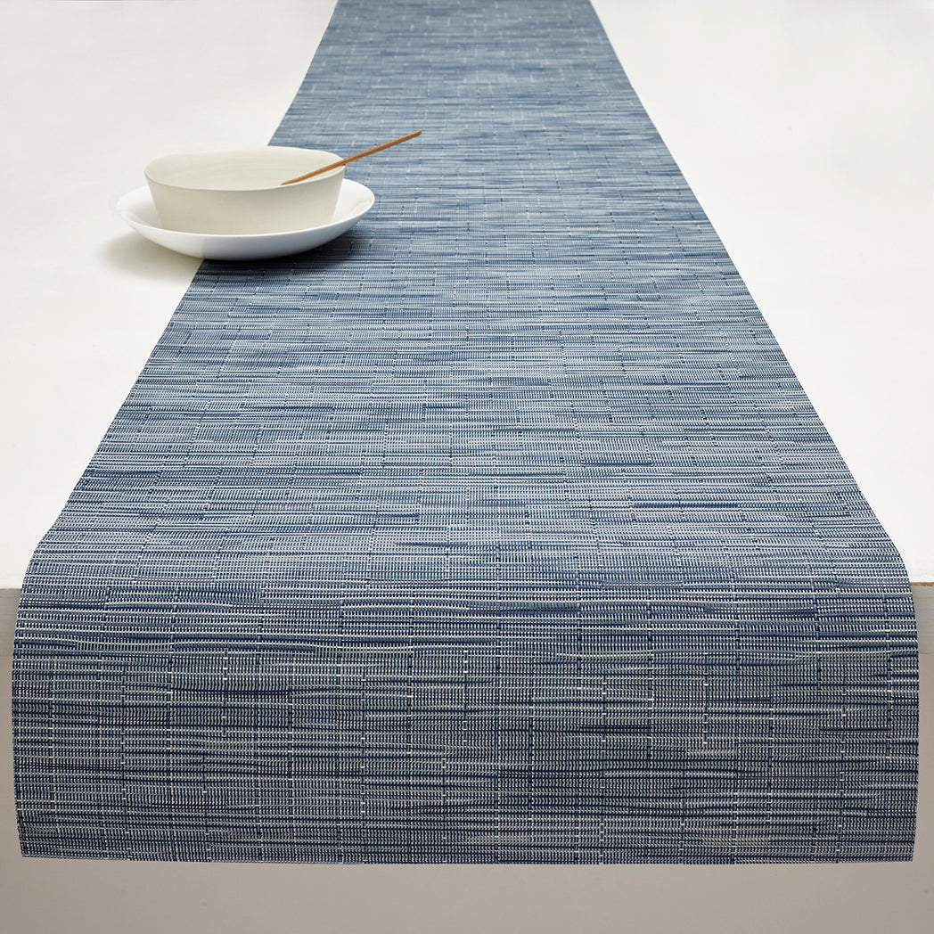14'' x 72'' Table Runners in Midtone Blue With Light Blue