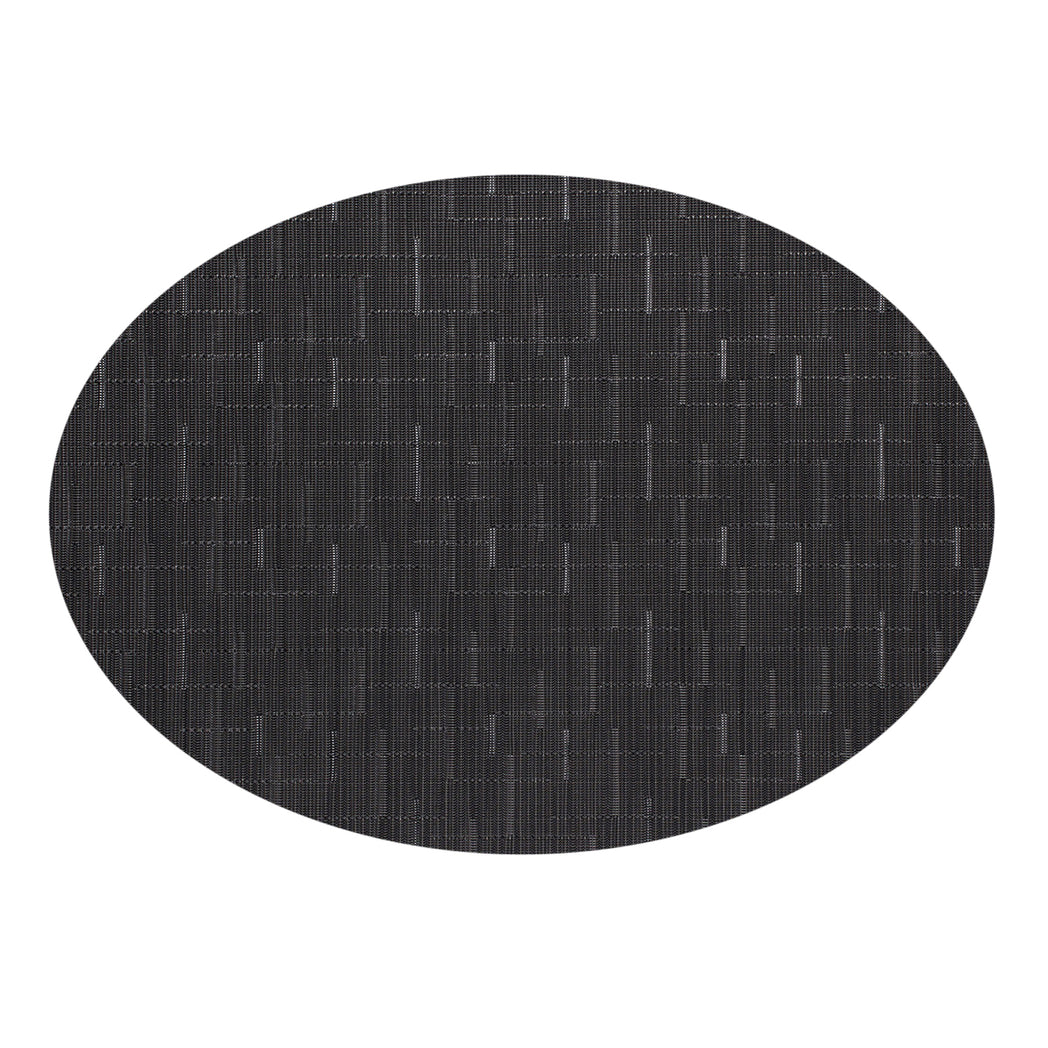 Oval Placemats in Dark Warm Grey, Almost Black