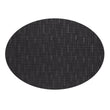 Oval Placemats in Dark Warm Grey, Almost Black