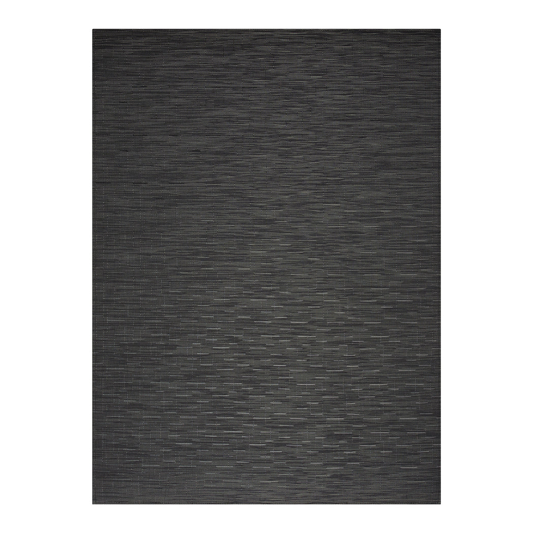 Rectangle Woven Floor Mat in Dark Warm Grey, Almost Black