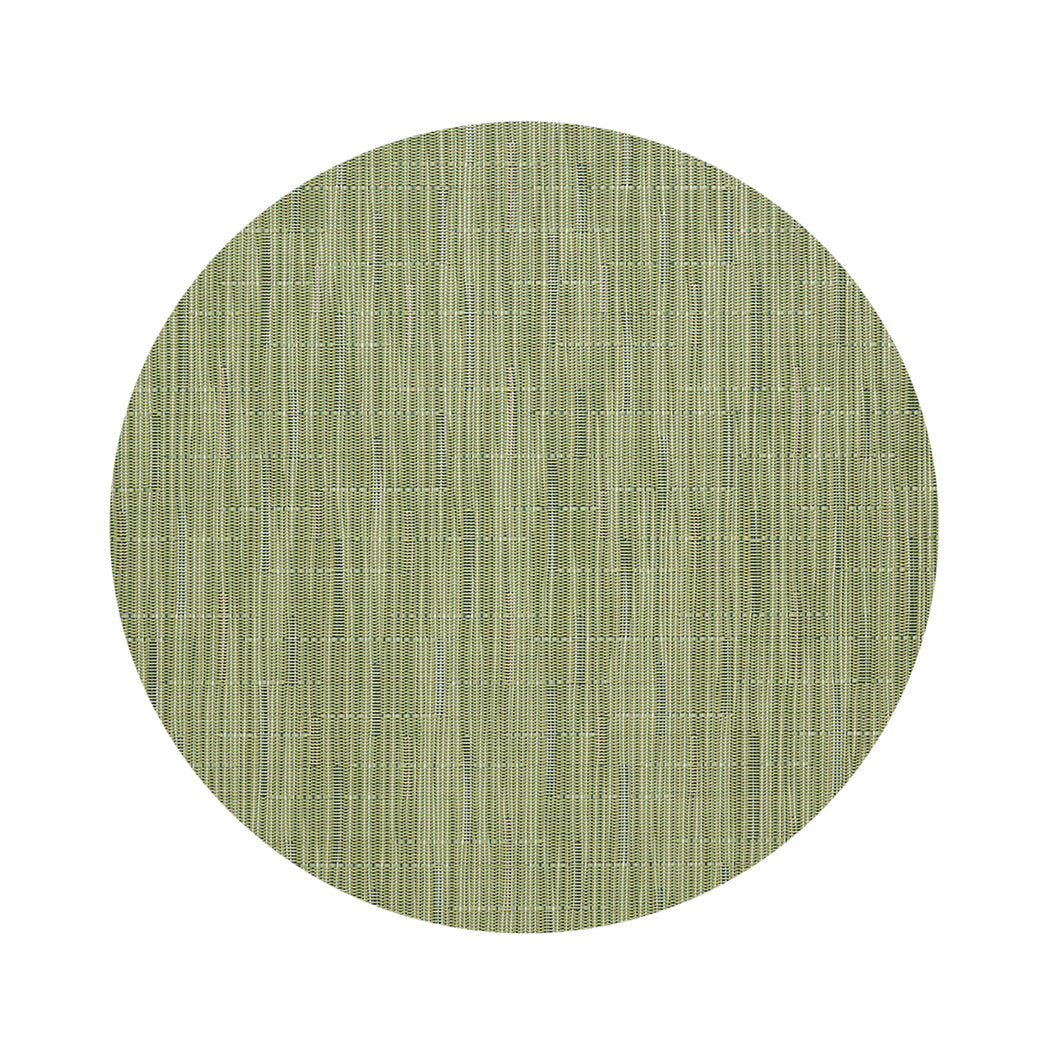 Round Placemats in Muted Light Green