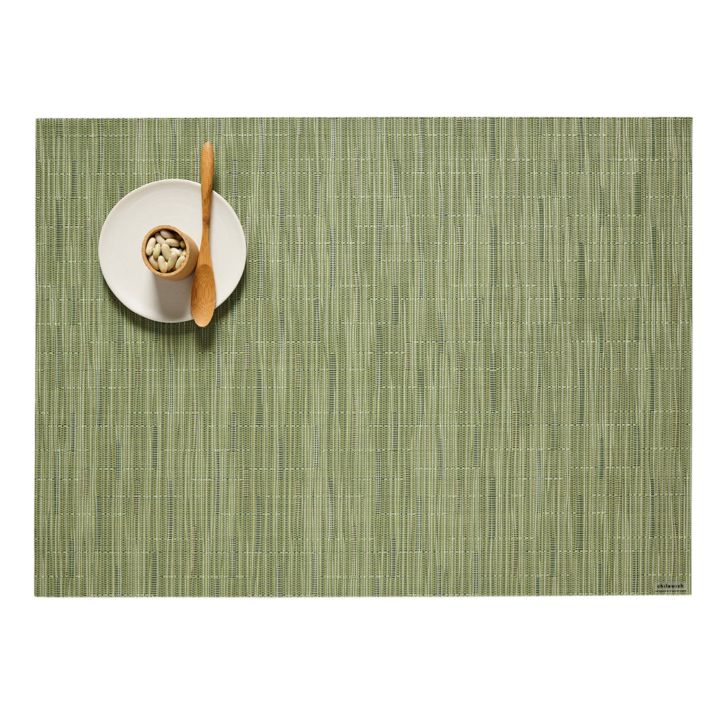Bamboo Placemats - Spring Green With Prop