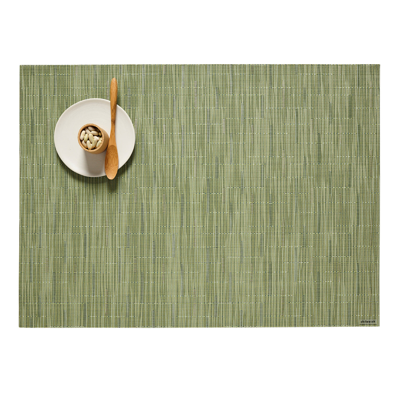 Bamboo Placemats - Spring Green With Prop
