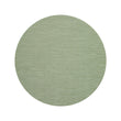 Round Woven Floor Mat in Muted Light Green