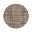Round Placemats in Mix of Warm Beige, Warm Brown and Black