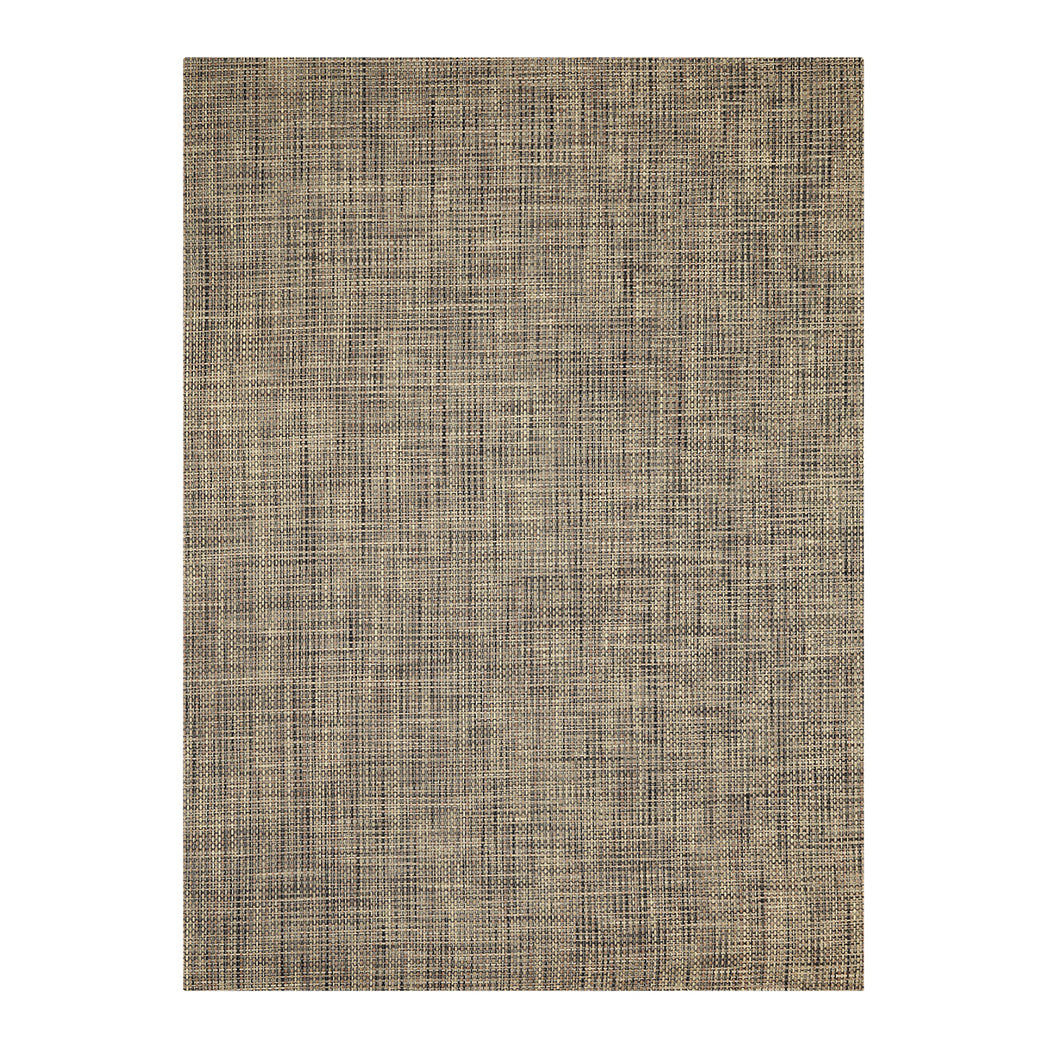 Rectangle Woven Floor Mat in Mix of Warm Beige, Warm Brown and Black