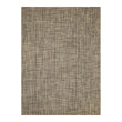 Rectangle Woven Floor Mat in Mix of Warm Beige, Warm Brown and Black