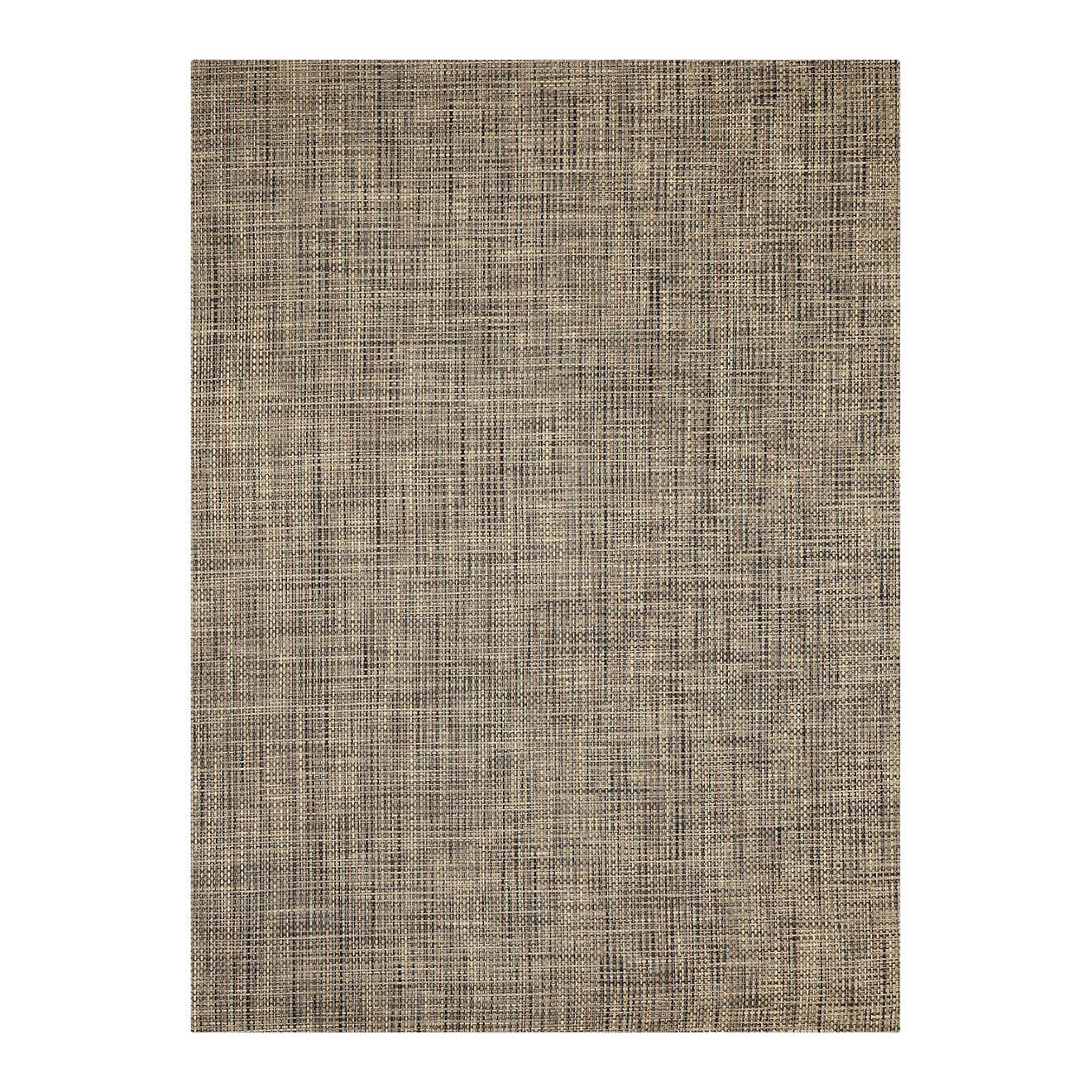 Rectangle Woven Floor Mat in Mix of Warm Beige, Warm Brown and Black