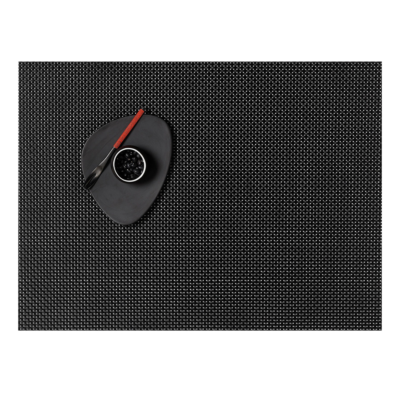 Black Placemats in Dark Neutral Black