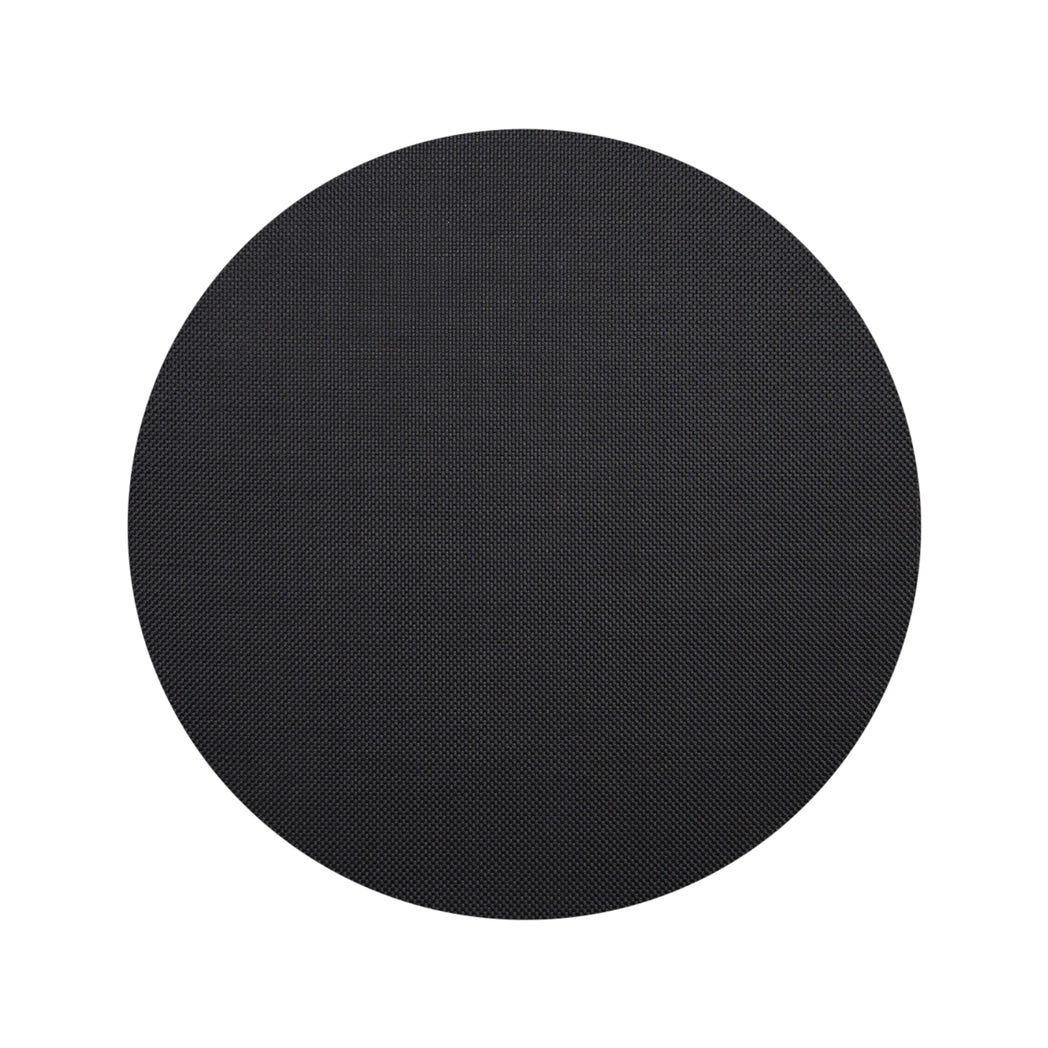 Round Placemats in Dark Neutral Black