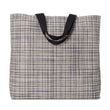 Large 19" x 22" Bag in Light Warm Beige Base with Multicolored Accents