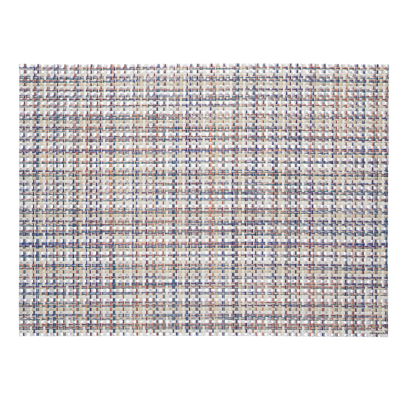 Rectangle Placemats in Light Warm Beige Base with Multicolored Accents