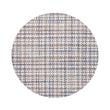 Round Placemats in Light Warm Beige Base with Multicolored Accents