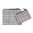 Small + Medium Bags in Light Warm Beige Base with Multicolored Accents
