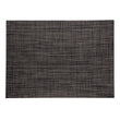 Rectangle Placemats in Black with Midtone Warm Silver