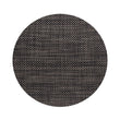 Round Placemats in Black with Midtone Warm Silver