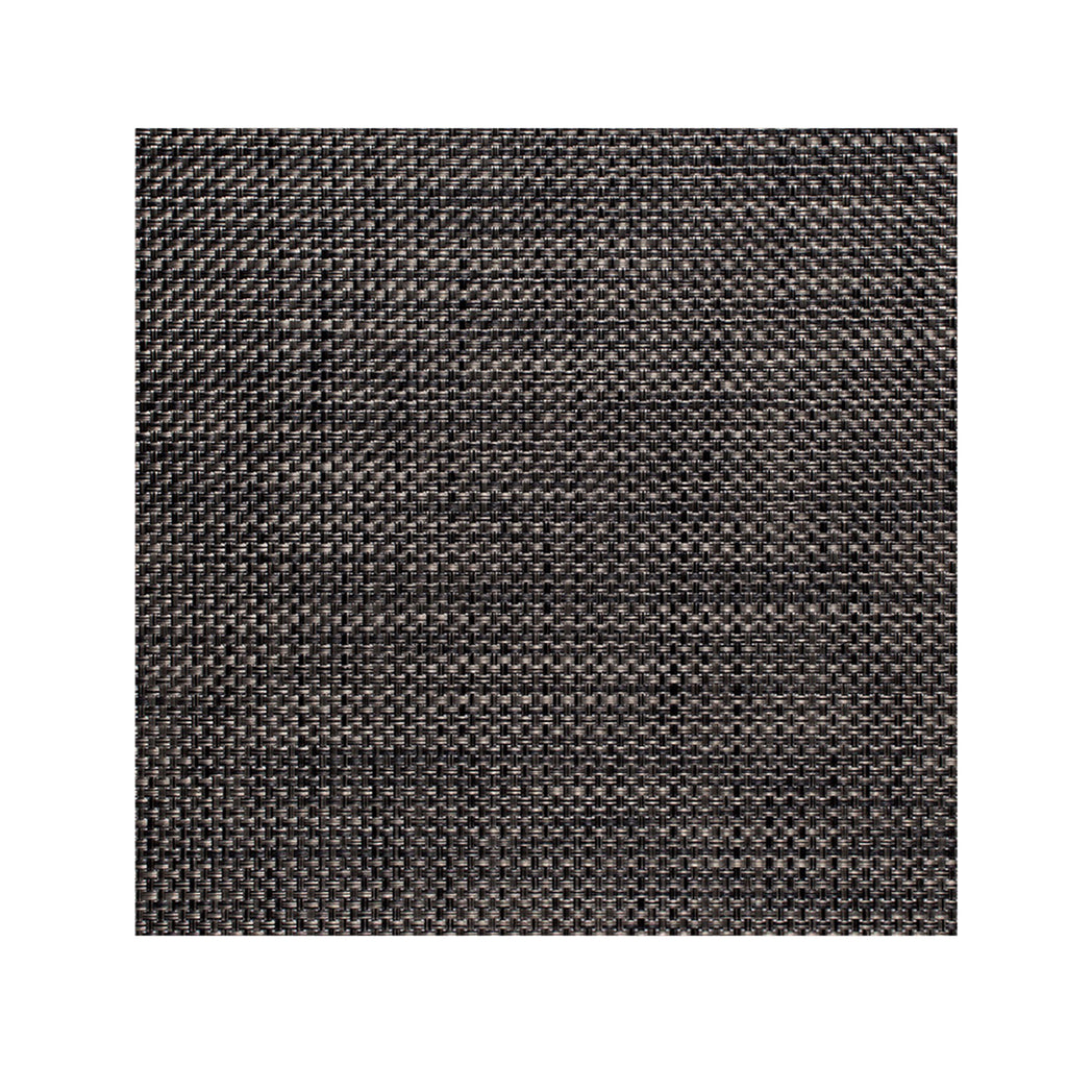 Square Placemats in Black with Midtone Warm Silver