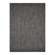 Rectangle Woven Floor Mat in Black with Midtone Warm Silver