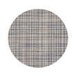 Round Placemats in Mix of Light Golden Brown, Tan and Muted Navy