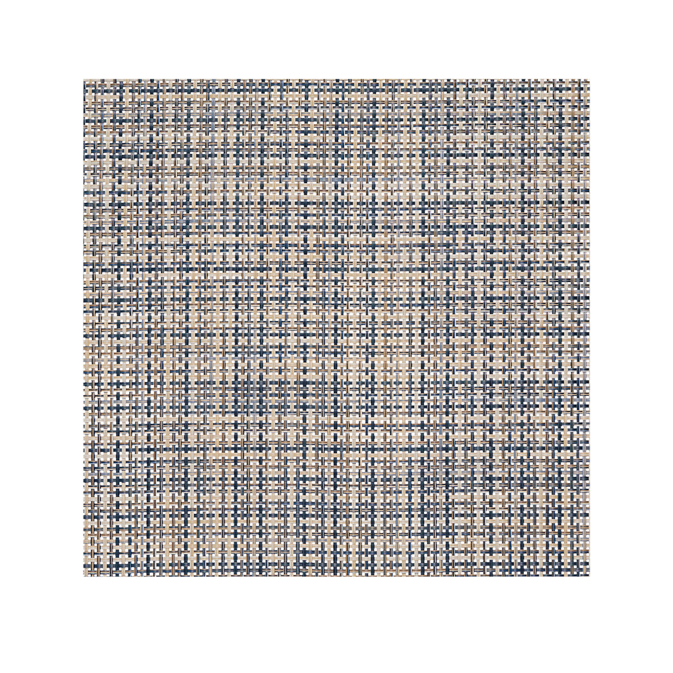 Square Placemats in Mix of Light Golden Brown, Tan and Muted Navy