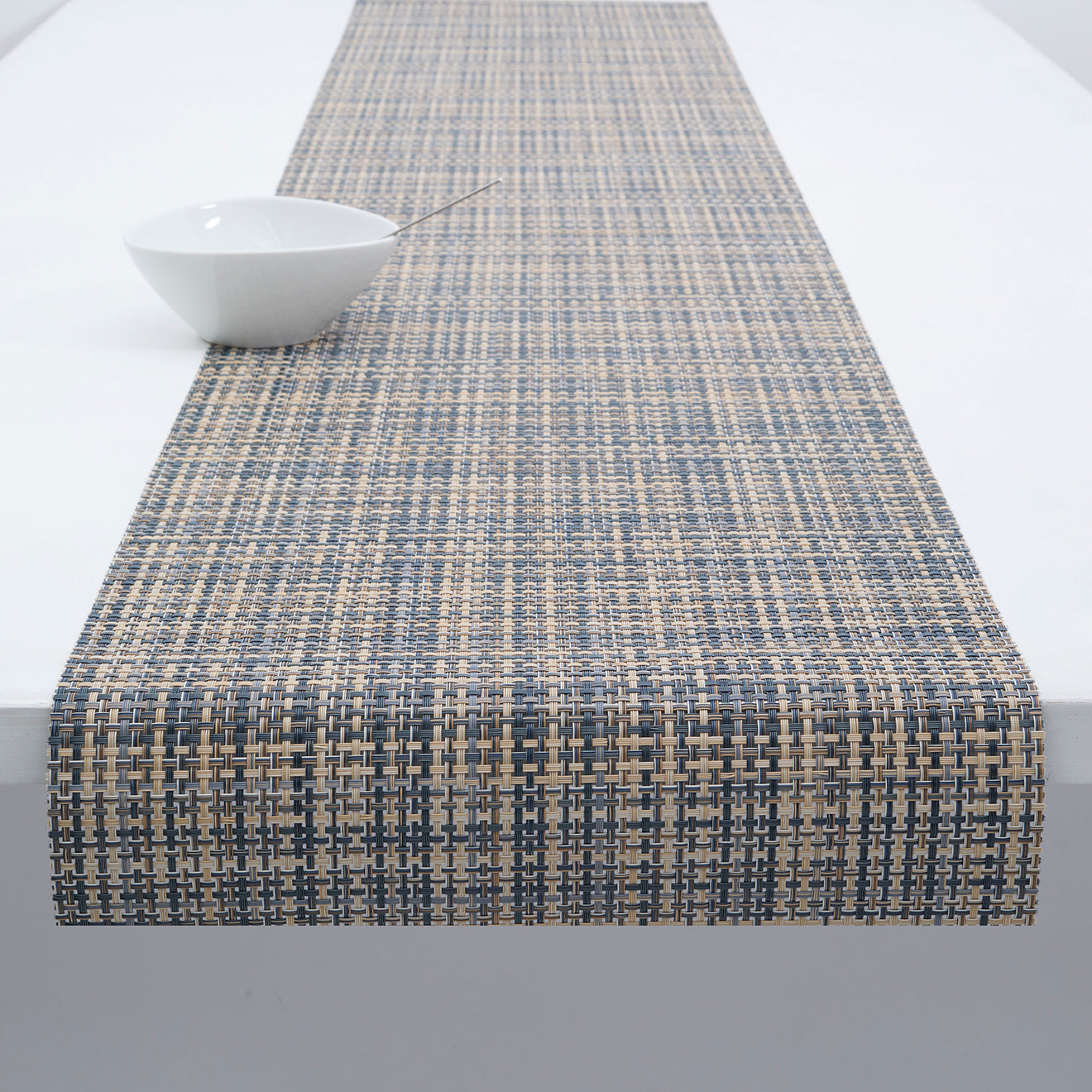 14'' x 72'' Table Runners in Mix of Light Golden Brown, Tan and Muted Navy