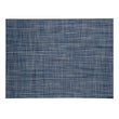 Rectangle Placemats in Midtone Blue with Light Cool Silver