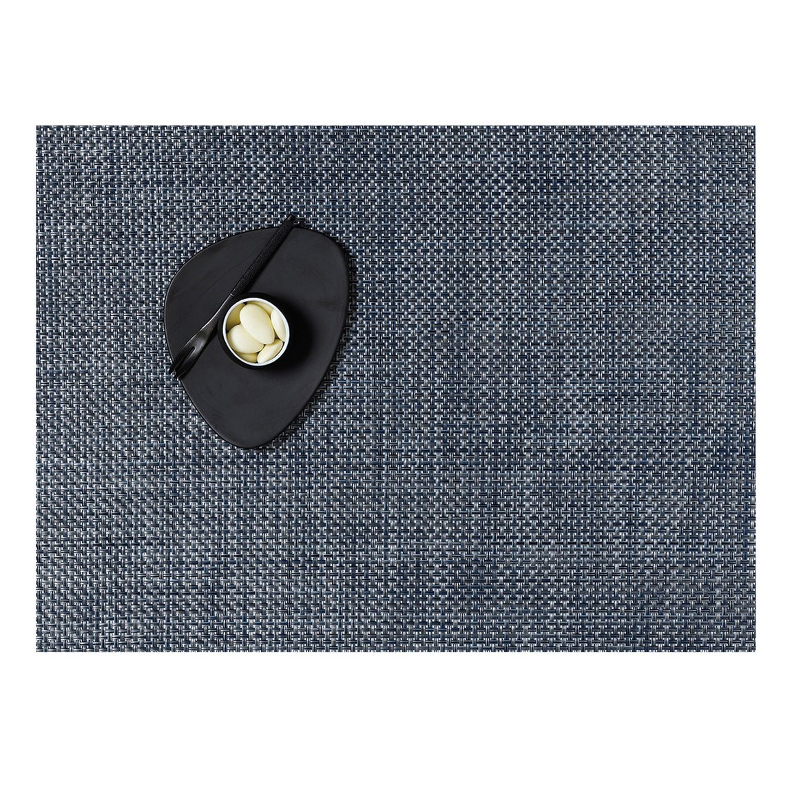 Basketweave Placemats - Denim View 1