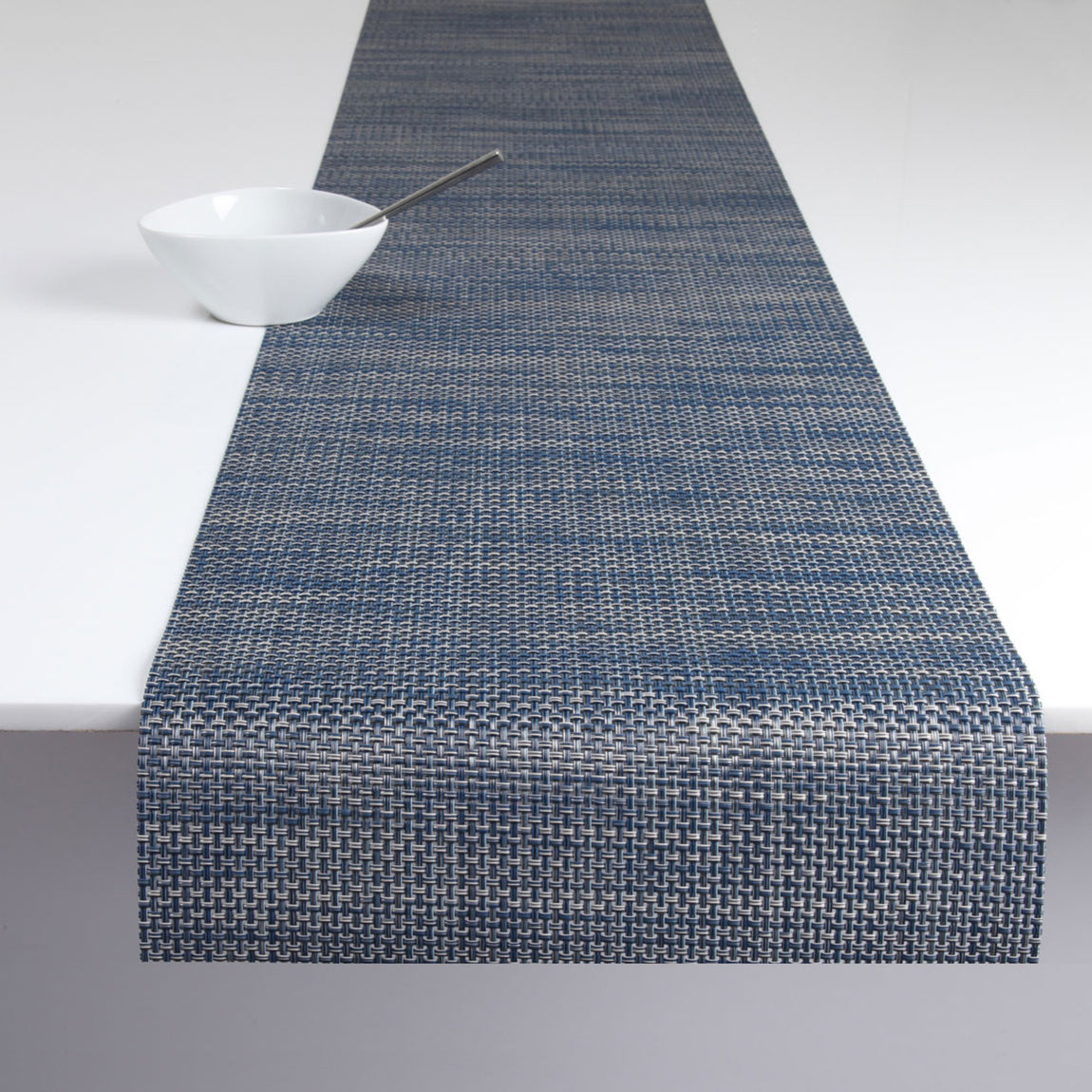 Basketweave Table Runners - Denim View 1