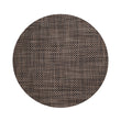 Round Placemats in Mix of Dark Brown, Midtone Warm Brown and Metallic Silver