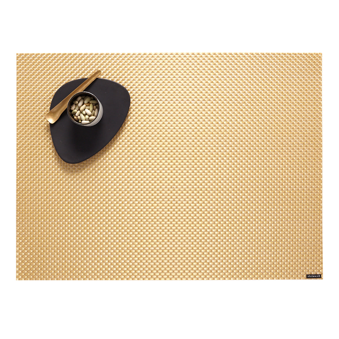 Basketweave Placemats - Gilded View 1
