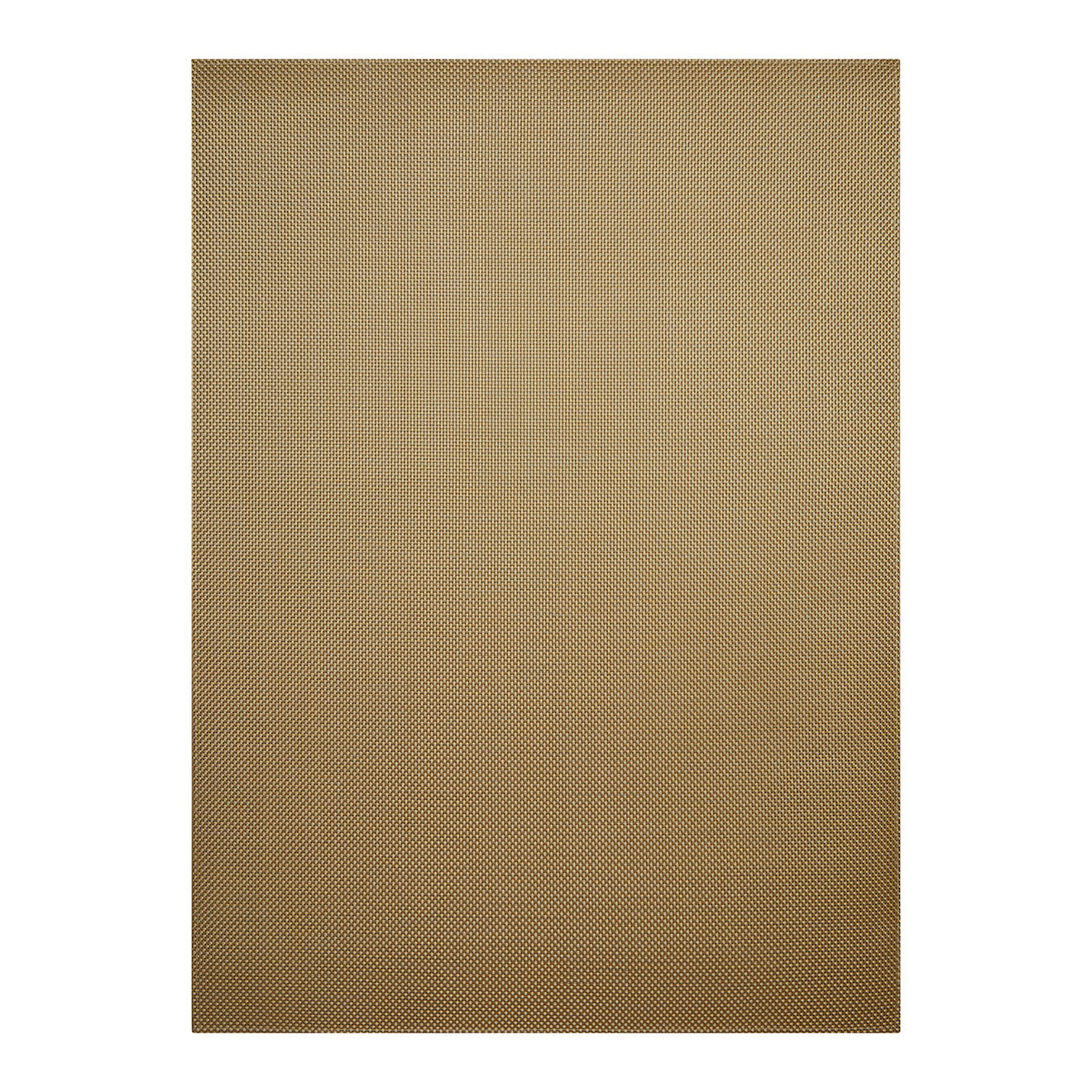 Gilded Woven Floor Mat in Metallic Yellow Gold