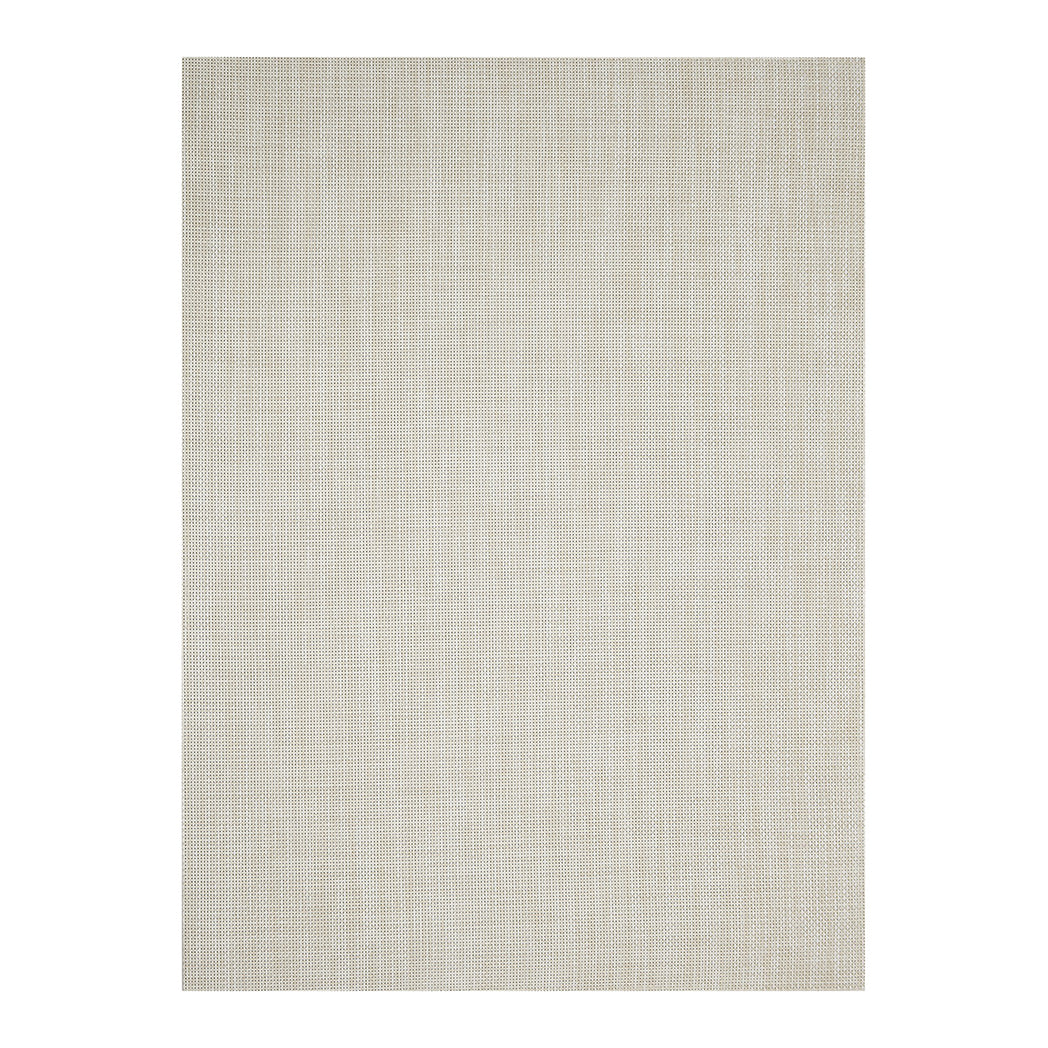 Khaki Woven Floor Mat in Light Warm Beige