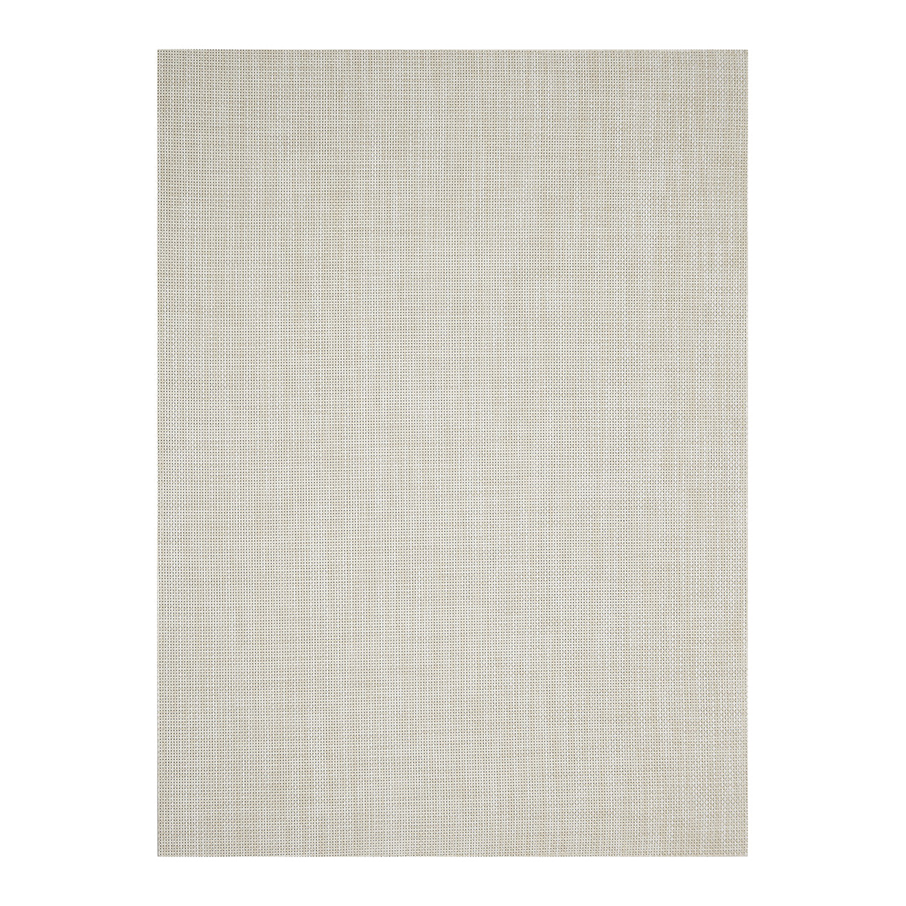 Khaki Woven Floor Mat in Light Warm Beige
